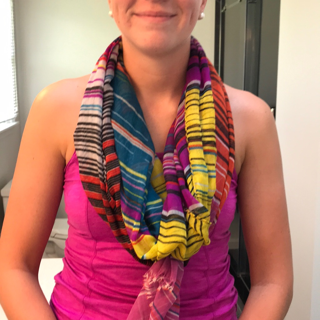Multi Colored Lightweight Scarf